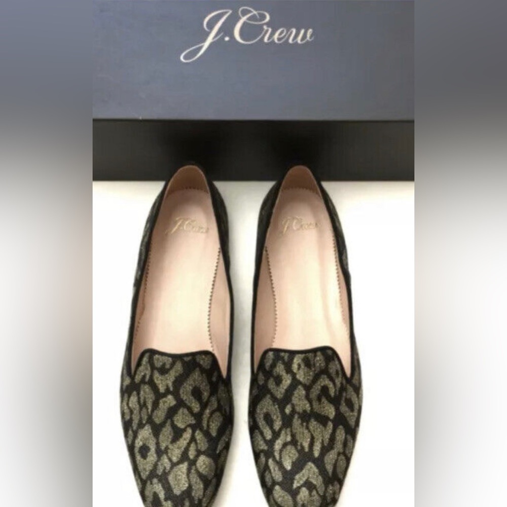 J. Crew animal print loafers. NWOT size 8 - Picture 2 of 10